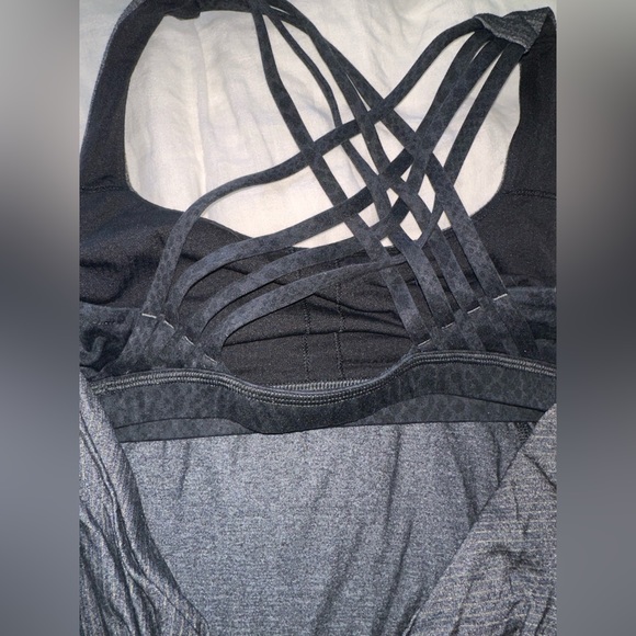 lululemon free to be tank in heather gray size 0 - Picture 4 of 4